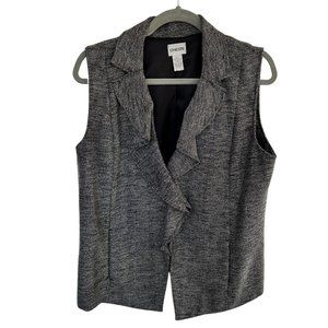 Chico's Grey Vest Women's Sz L (2)